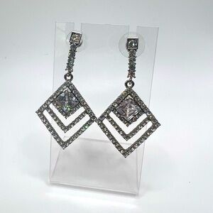 Dazzling Diamond Shape Drop Earrings